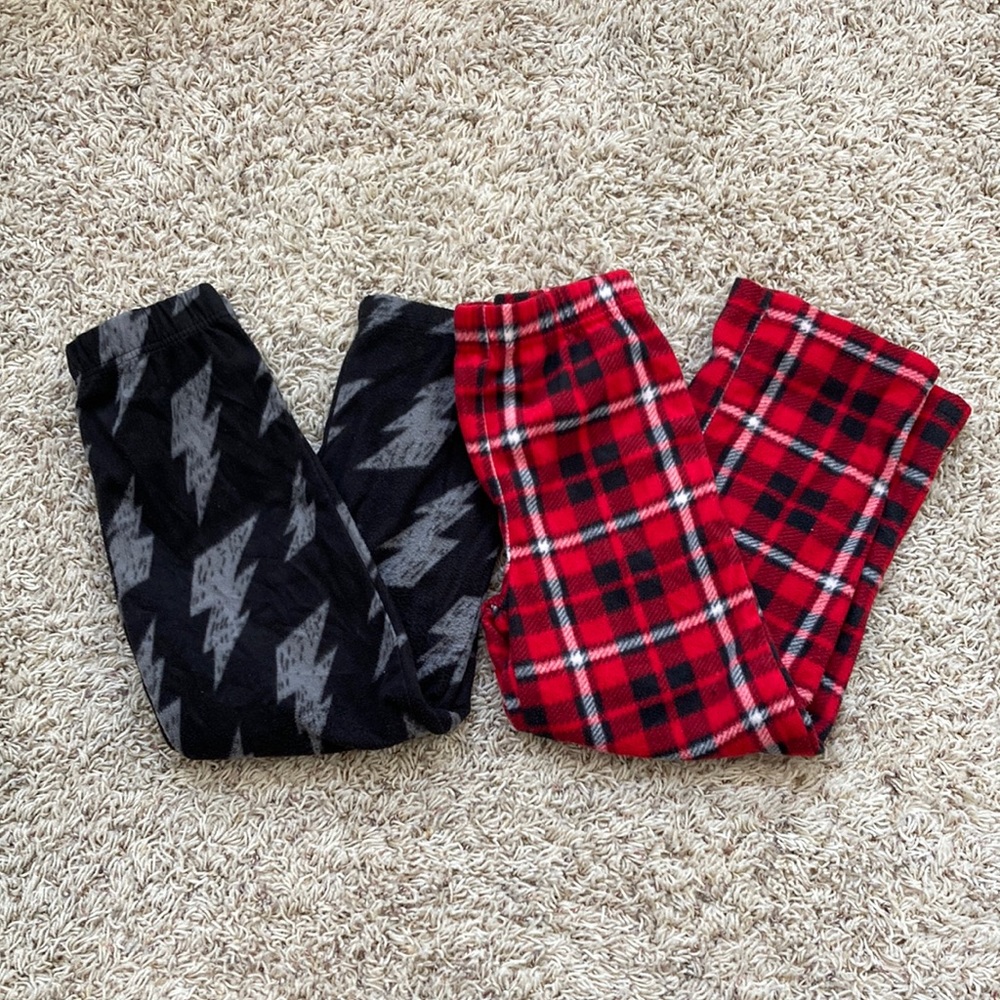 3/$20 - Set of Two Arizona Jeans Fleece Pajama Pants - S 6/7